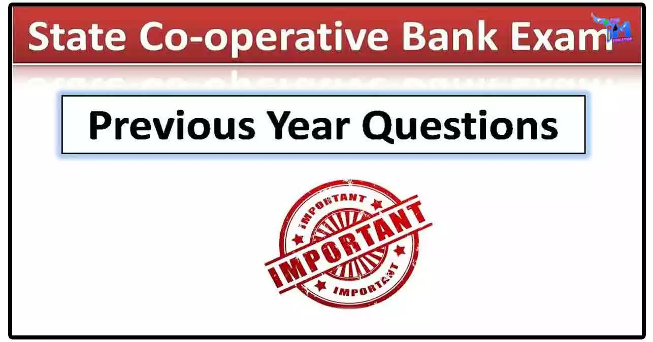 Tamil Nadu Cooperative Bank Model Question Papers & Exam Pattern
