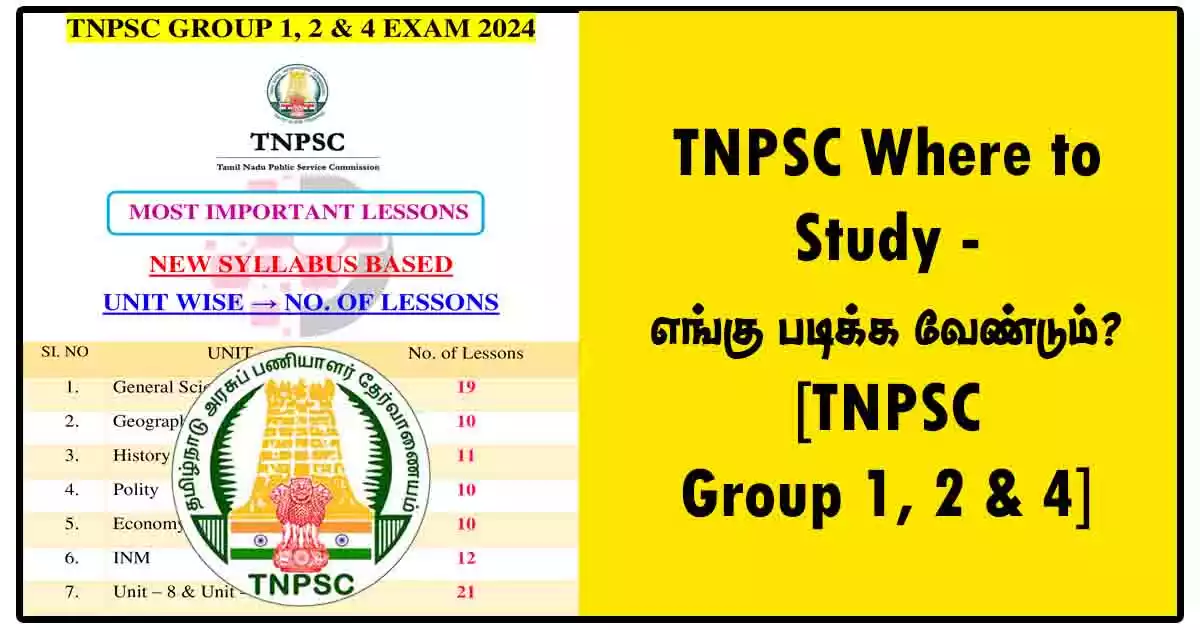 TNPSC Where to Study - எங்கு படிக்க வேண்டும்? [TNPSC Group 1, 2 & 4]
