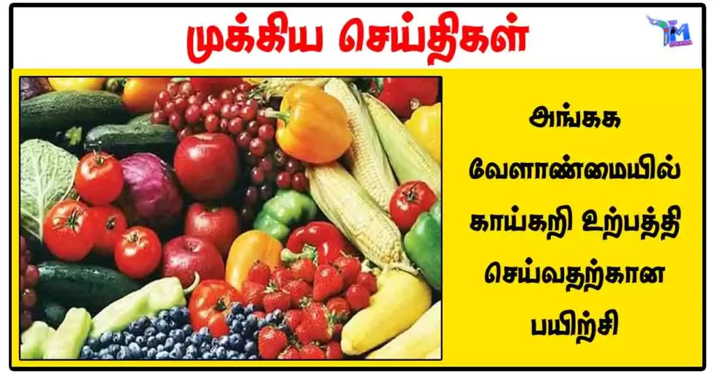 அங்கக வேளாண்மையில் காய்கறி உற்பத்தி செய்வதற்கான பயிற்சி