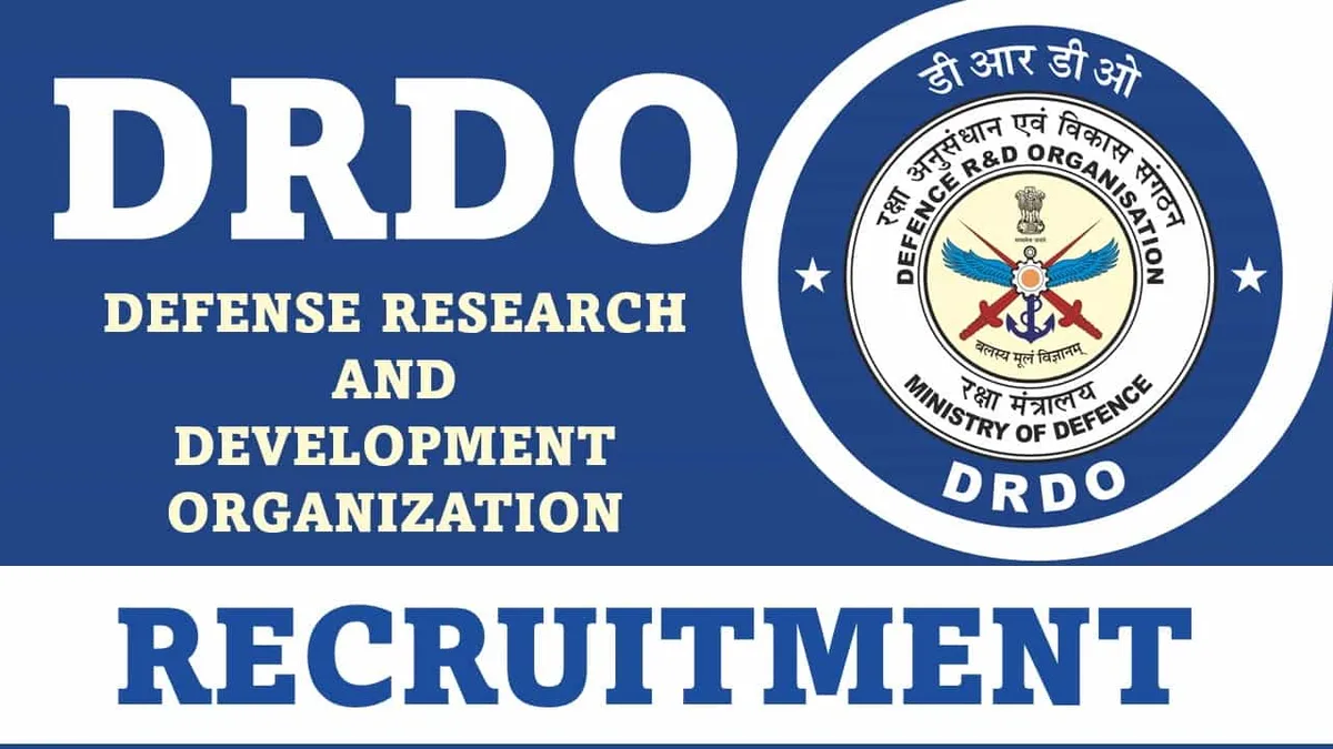 Defense Research and Development Organisation (DRDO) Junior Research Fellowship பணிகளுக்கு காலியிடங்கள்