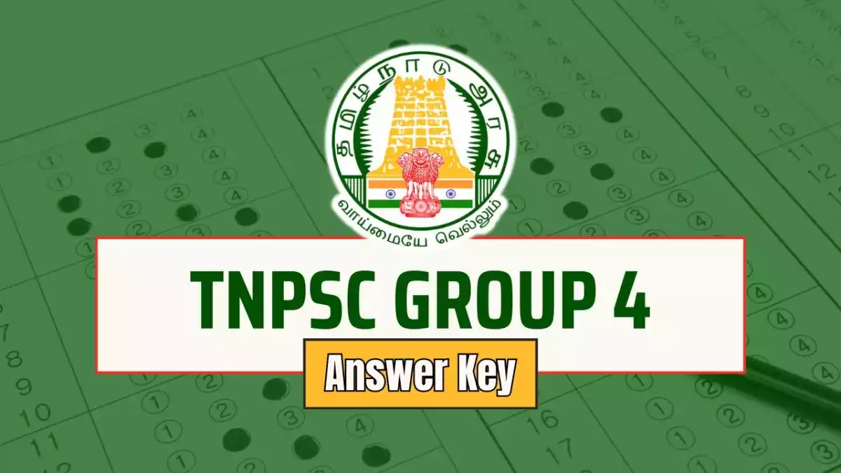 TNPSC Group 4 Answer Key PDF 2024