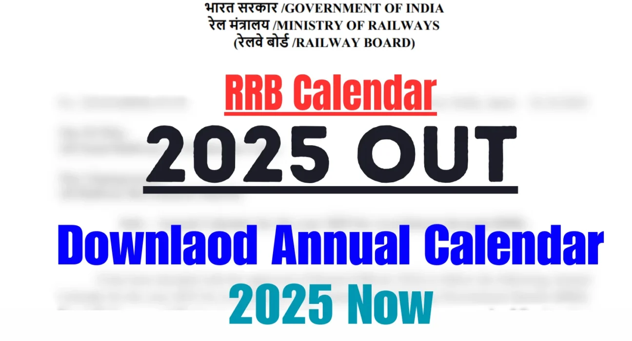 RRB ANNUAL CALENDAR 2025 - PDF Download