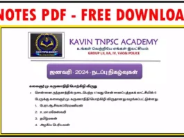 January to September Current Affairs 2024 - KAVIN TNPSC ACADEMY