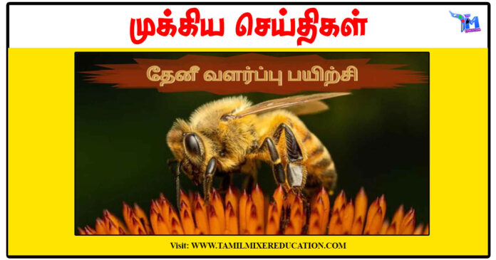 தேனீ வளர்ப்பு பயிற்சிக்கு விண்ணப்பிக்கலாம்