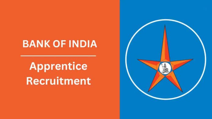 பேங்க் ஆஃப் இந்தியா 400 Apprentice காலிப்பணியிடங்கள்